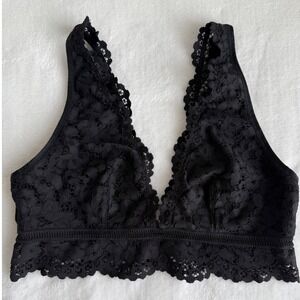Victoria's Secret Black Lace Bralette Large Body by Victoria Whimsical Goth Sexy
